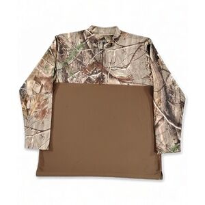 Team Realtree 1/4 Zip Pullover Mens XL Camo Hunting Fishing Gorpcore Sportswear